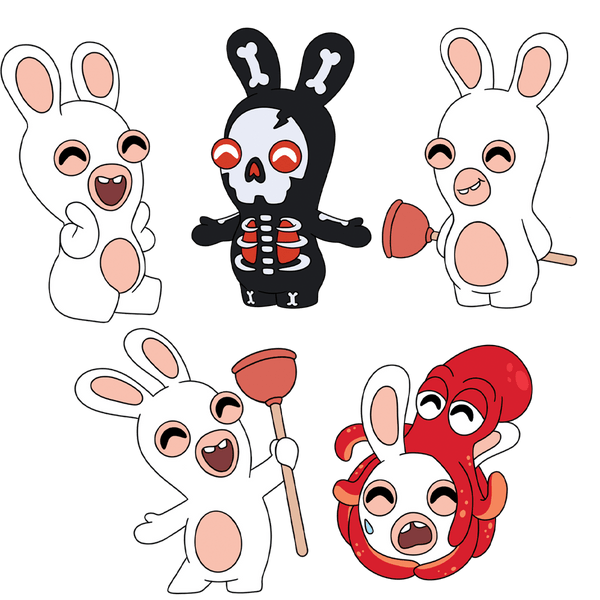 Rabbids Pin Set