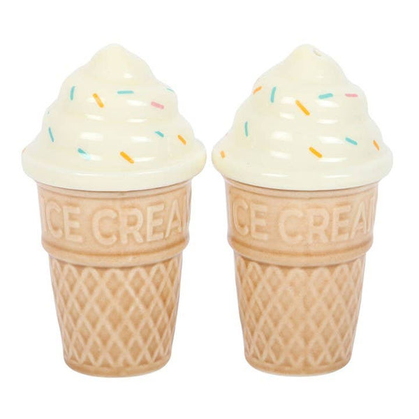 Salière et poivrière Cornets de glace