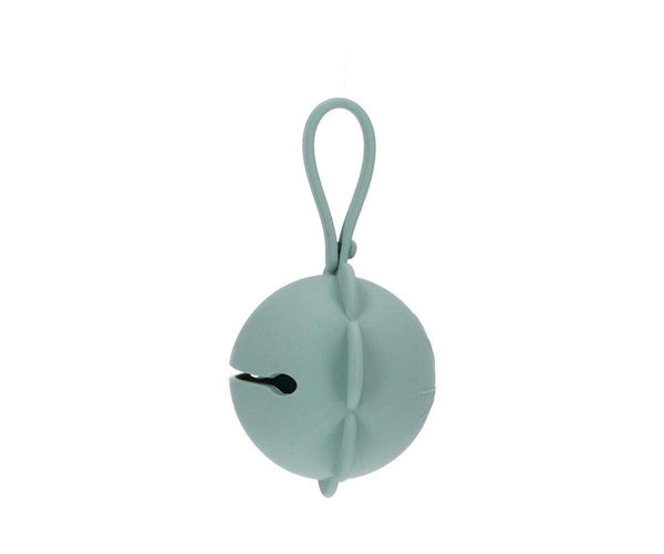 Porte-sucette en silicone Fleur sauge clair - vue 2