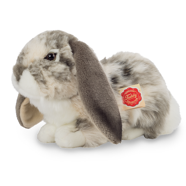 Peluche Lapin Bélier Gris et Blanc - Teddy Hermann