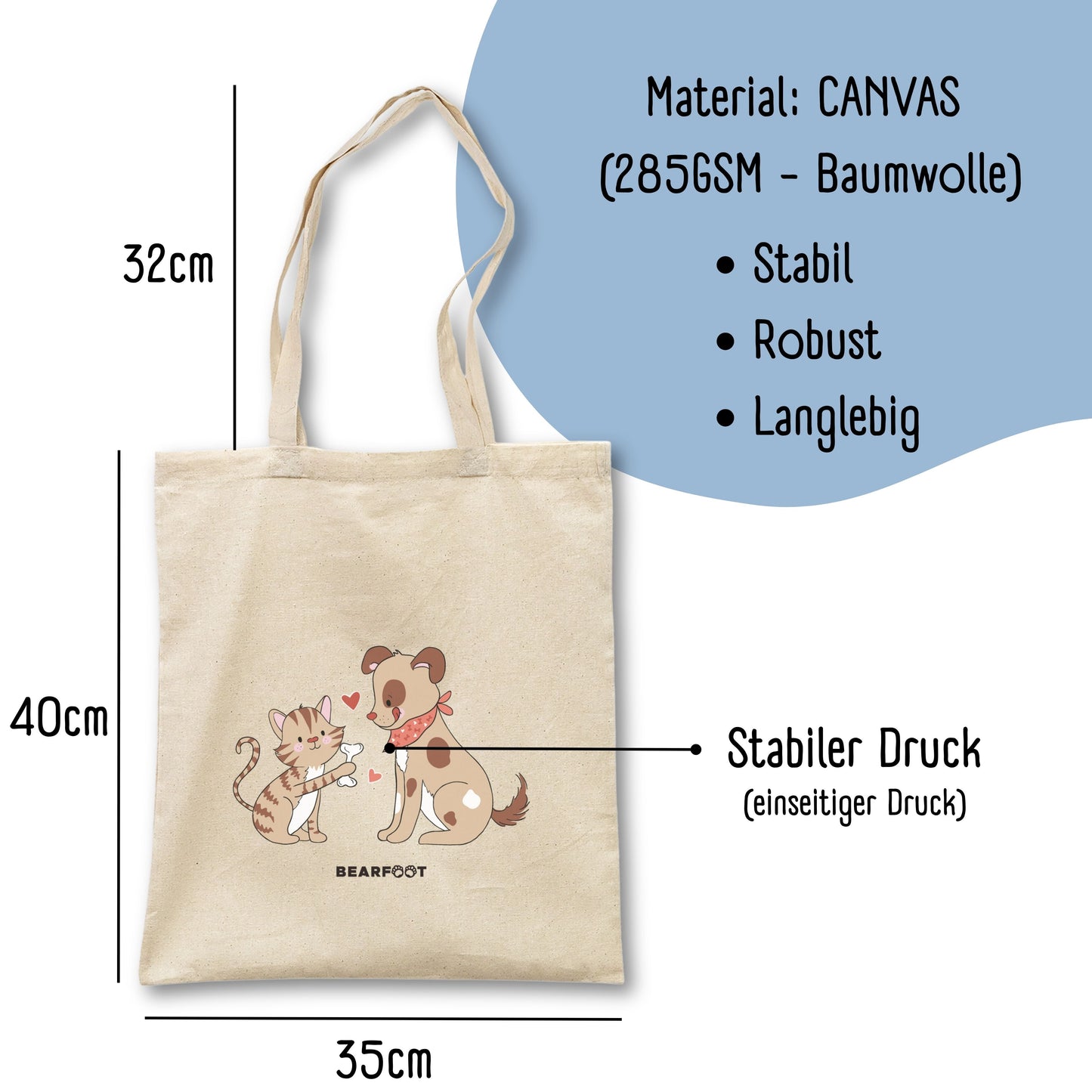 Jute Bag Dog & Cat