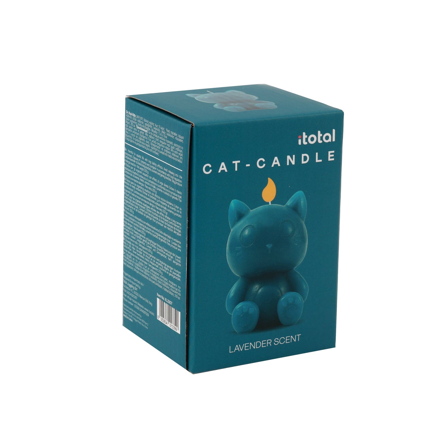 Petrol Blue Cat Candle