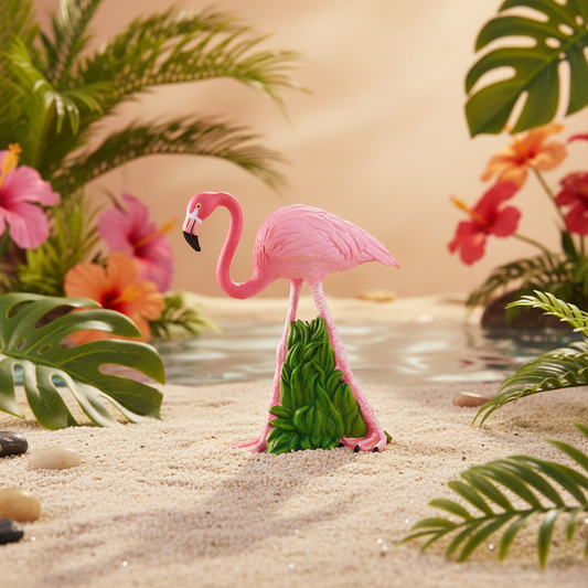 Figurine Flamant Rose - M