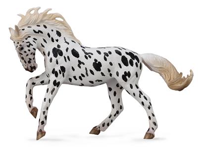 Collecta Chevaux (XL): JUMENT KNABSTRUP LÉOPARD NOIR 16x12cm