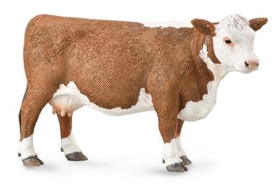 Collecta La ferme (L): VACHE HEREFORD 12.4x7.2cm