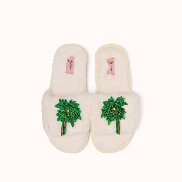 Pair of slippers brooches - Palm tree