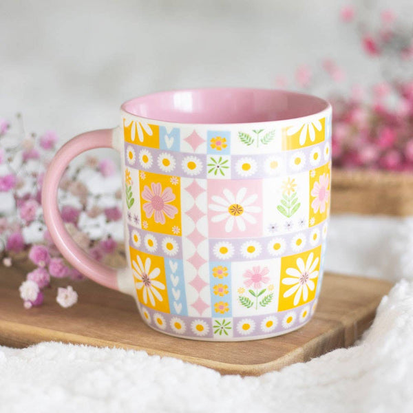 Floral Patchwork Mug