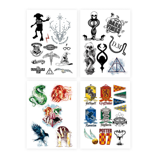 Harry Potter Temporary Tattoos (35 Tattoos)