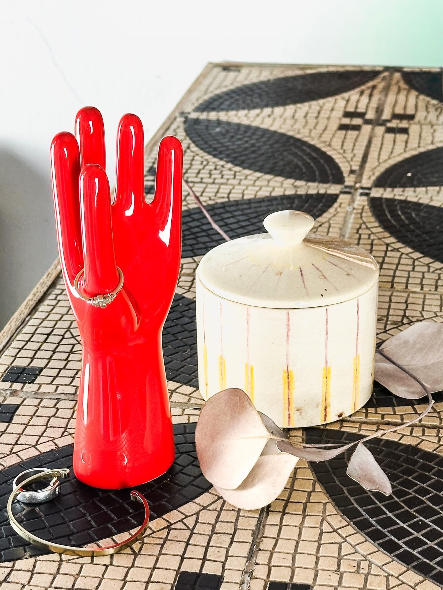Red Hand Jewelry Holder