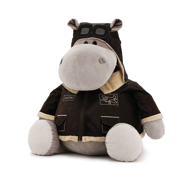 Orange Life Po the Hippopotamus Aviator Plush Toys