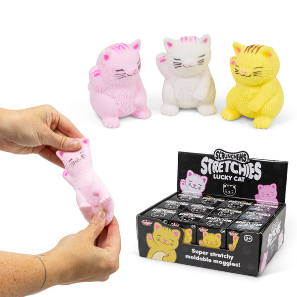 SCRUNCHEMS ÉTIRE LE CHAT PORTE-BONHEUR