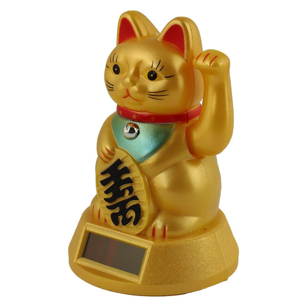 Lucky Solar Gold Cat 12cm