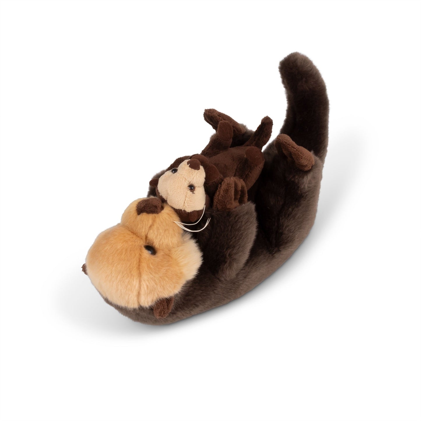 ANIMIGOS MONDE DE LA NATURE LOUTRE COUCHÉE AVEC BÉBÉ