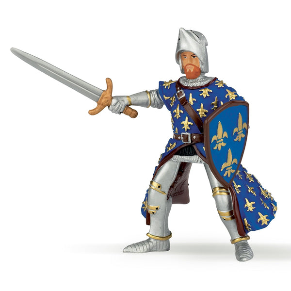 Figurine Prince Philippe bleu Papo - personnage médiéval