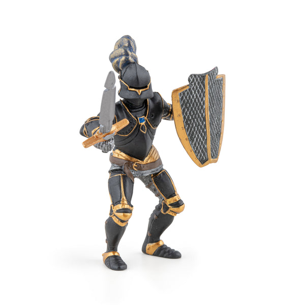 Figurine Chevalier en armure noire Papo - personnage médiéval
