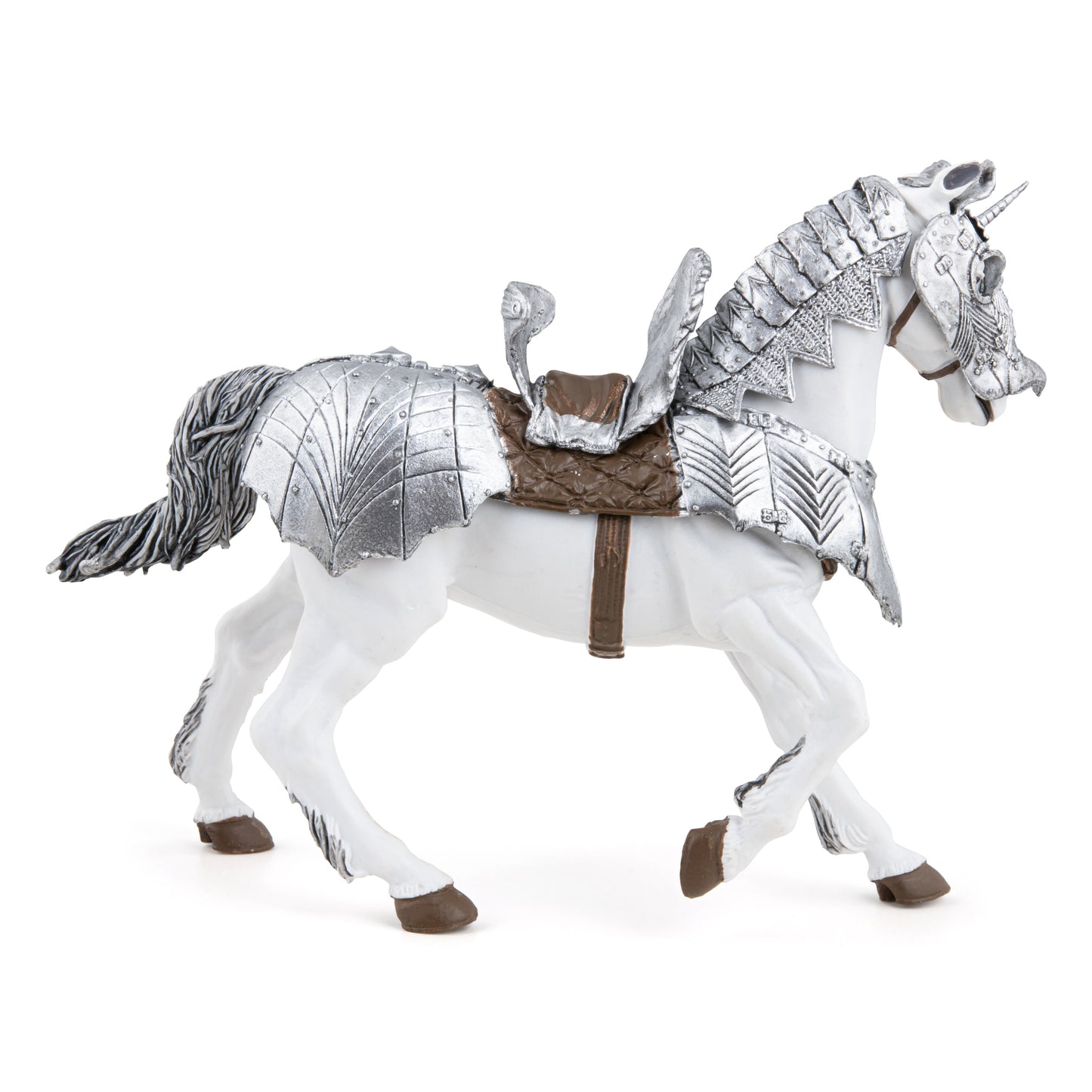 Figurine Cheval en armure Papo - personnage médiéval