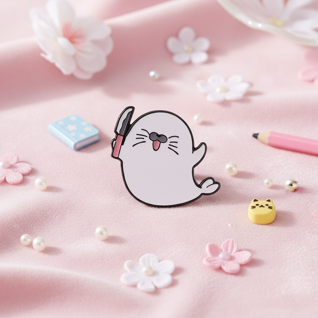Pin's Bébé Phoque avec Couteau