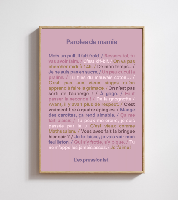 Poster - Grandma's Sayings