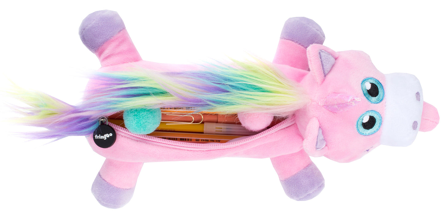Trousse à crayons Rose Licorne Arc-en-ciel