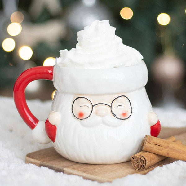 Christmas mug in the shape of Santa Claus
