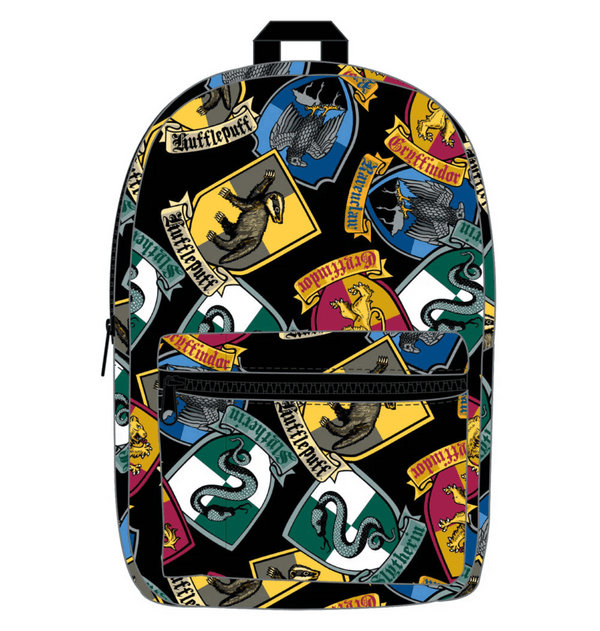 Sac à dos enfant Harry Potter blasons des maisons de Poudlard