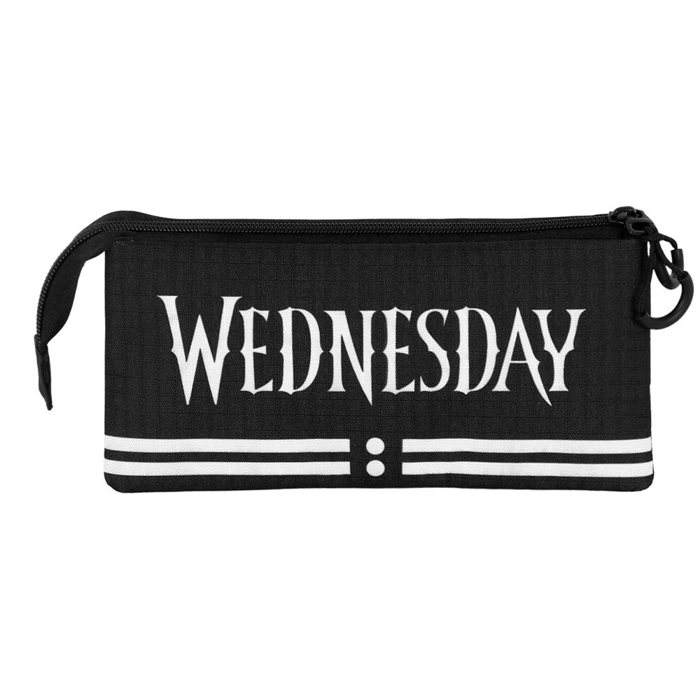 Wednesday Cute Triple Pencil Case
