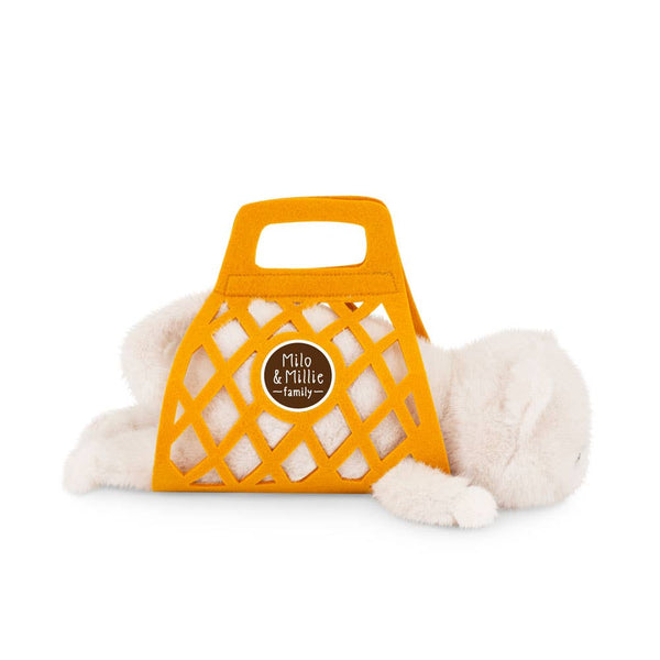 Milo & Millie Plush Toy, Milo the White Cat (35 cm) - 0+