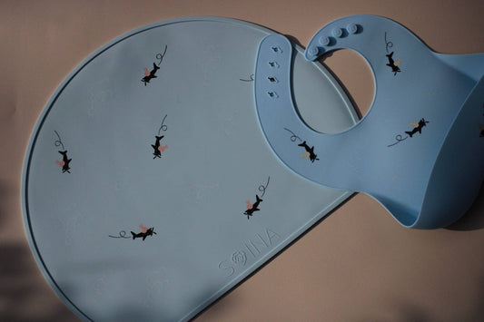 Aviator silicone placemat - Light blue