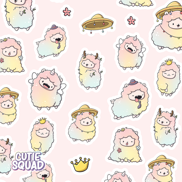 Chic Llama Sticker Sheets