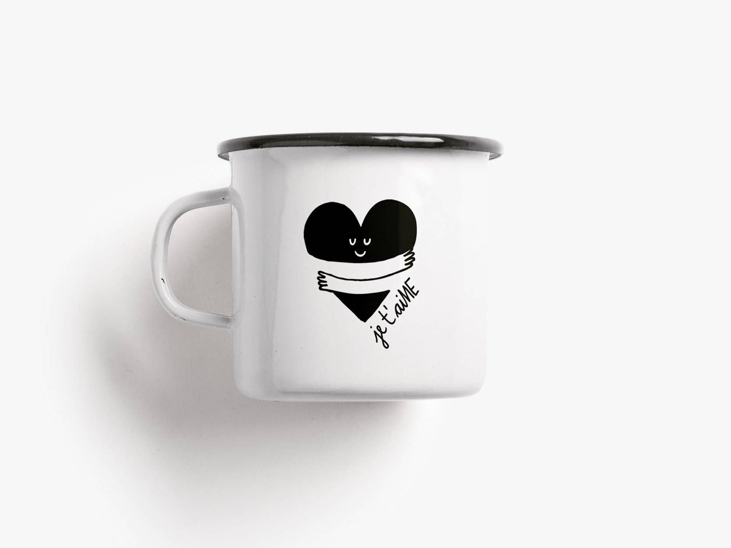 "I love you" enamel mug