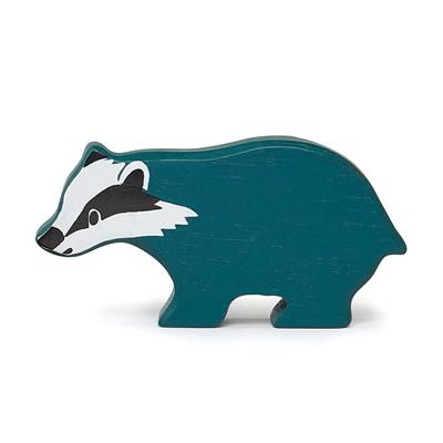 Tender Leaf Animaux: ANIMAL DE FORÊT/BLAIREAU 9,5x2x5cm, en bois, 3+