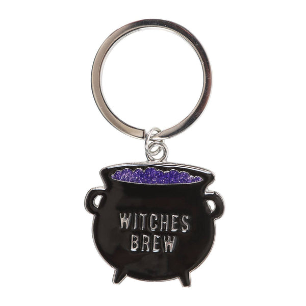 Gothic Witches Brew Cauldron Keychain