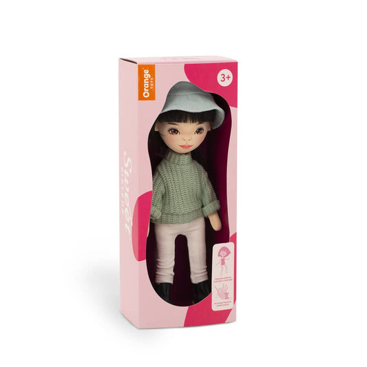 Lilu doll with green sweater, 32 cm