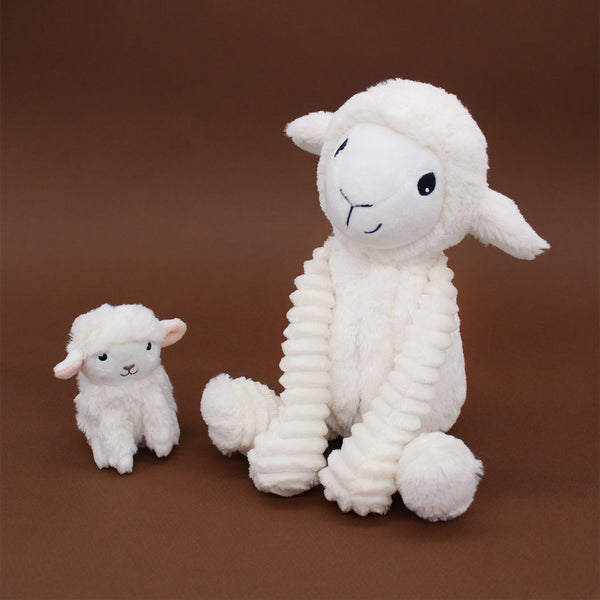 Peluche mouton Olou maman et son bébé blanc – Les Ptipotos