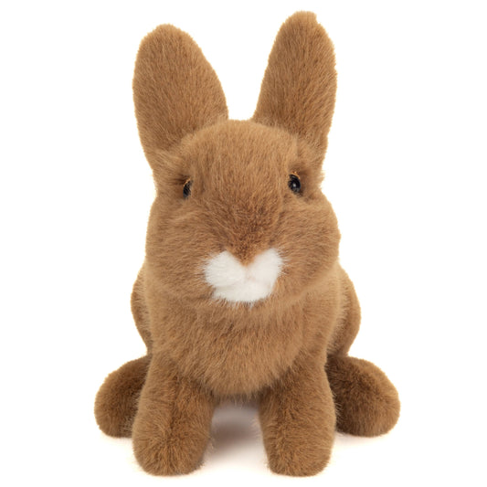 Peluche Lapin brun assis
