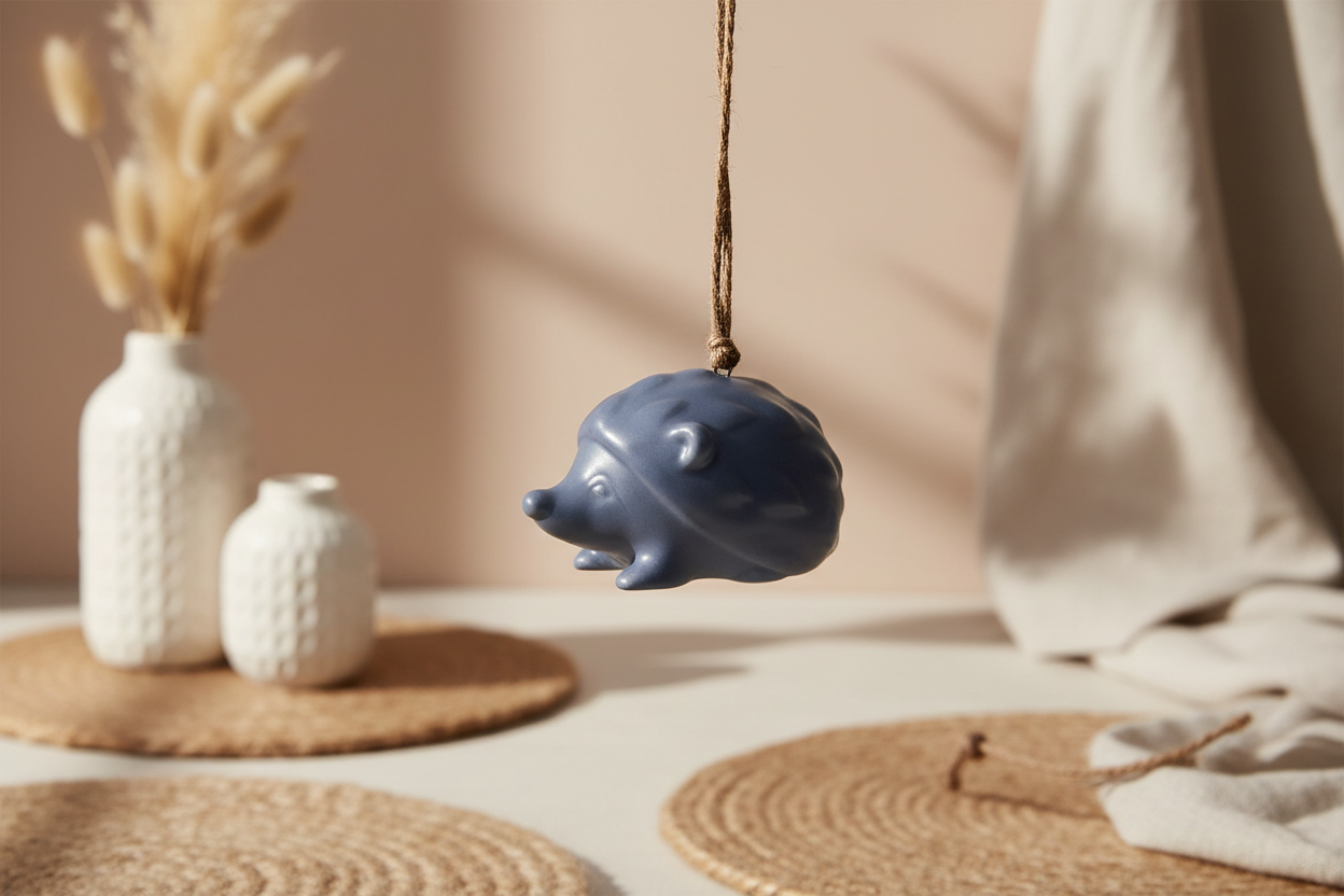 Hanging decoration - Navy Blue Hedgehog
