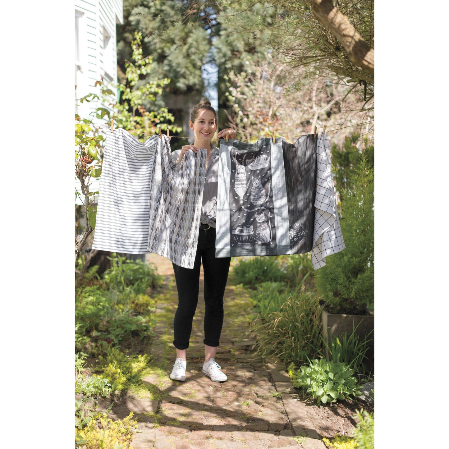 Purr Party Jacquard-Geschirrtuch