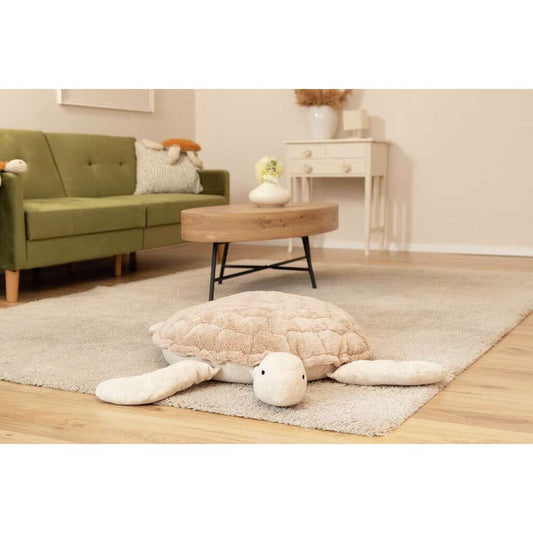 Large XXL sand-colored turtle