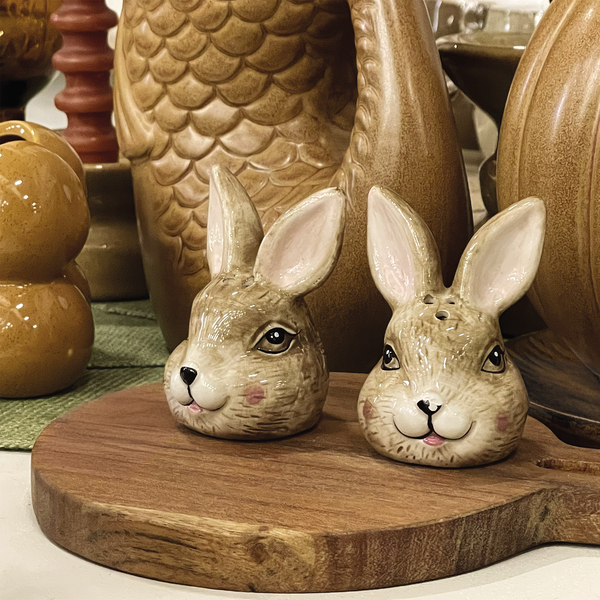 Salière et poivrière Têtes de Lapin – vue 2