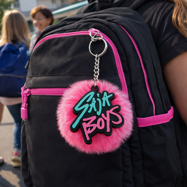 KPop Demon Hunters - Pom Pom Keychain - Saja Boys