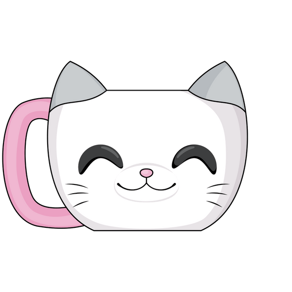 White Cat Mug