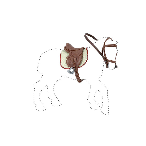 Coffret harnachement Papo - cheval