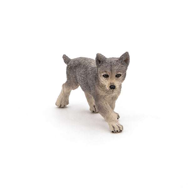 Figurine Louveteau gris Papo - animal sauvage