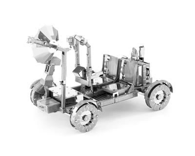 MetalEarth Espace: APOLLO ROVER LUNAIRE 9x4.5x5.8cm, maquette 3D en métal avec 2 feuilles, sur carte 12x17cm, 14+