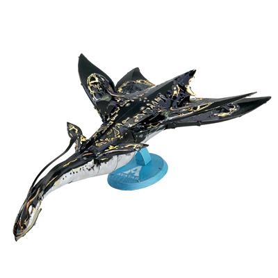 MetalEarth: ICONX - AVATAR La Voie de l'Eau / ILU 21x12,2x5,4cm, maquette 3D en métal avec 2 feuilles multicolorées, en boîte 13,5x22x2cm, 14+