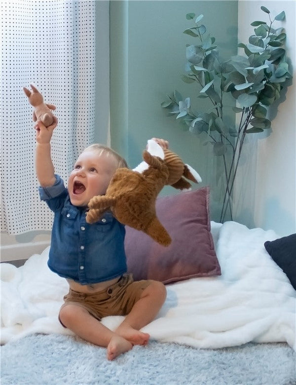 Peluche kangourou Allezou maman et son bébé cassonade – Les Ptipotos – vue 2