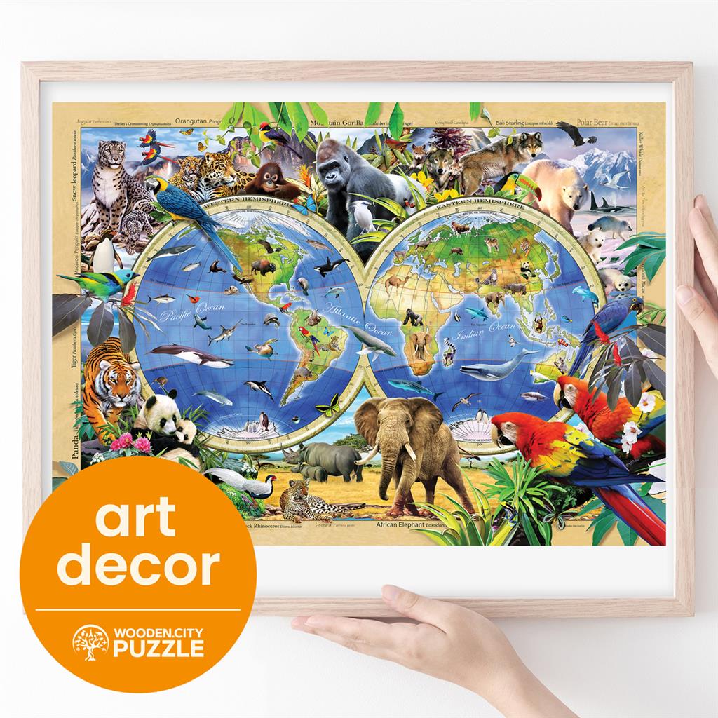 Puzzle - Animal Kingdom Map