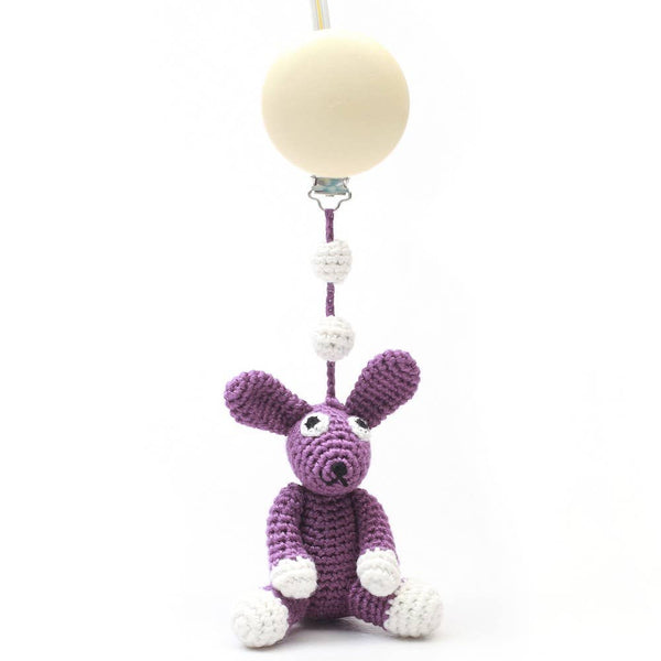 Rabbit Stroller Hook - Dark Purple