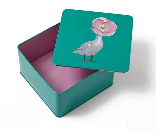Diva square metal box