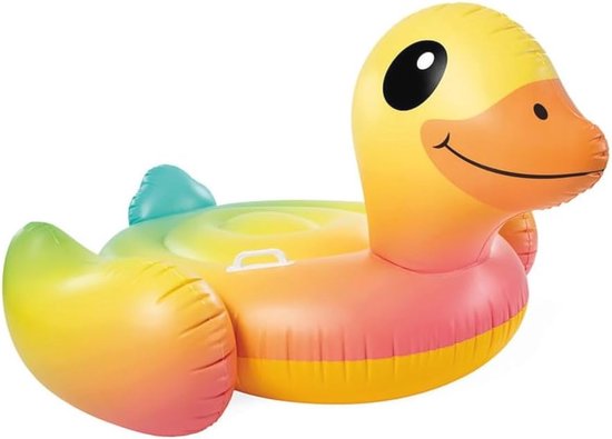 Rainbow Duck Inflatable Ring